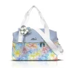 Zellia 24196 baba kék virág mintás sporttáska 40 x 30 x 19 cm