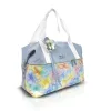 Zellia 24196 baba kék virág mintás sporttáska 40 x 30 x 19 cm