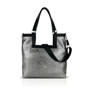   Zellia 26074 Crystal grafit-fekete női válltáska 37 × 36 × 13 cm