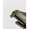 Peterson mintás, szürke női bőr pénztárca RFID védelemmel 9×7 cm