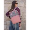 Peterson Női Hátizsák Ptn Mb3-6012 Gray-Pink - Szrke-Rózsaszín