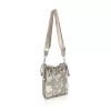 Zellia 25096 Rimini 2  bézs-arany női oldaltáska, bucket bag 23 x 19,5 x 7,5 cm