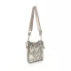 Zellia 25096 Rimini 2  bézs-arany női oldaltáska, bucket bag 23 x 19,5 x 7,5 cm