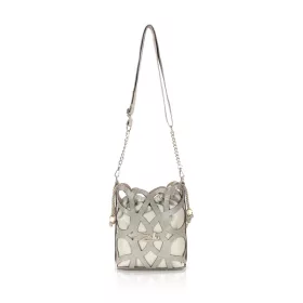   Zellia 25096 Rimini 2  bézs-arany női oldaltáska, bucket bag 23 x 19,5 x 7,5 cm