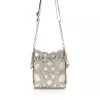 Zellia 25096 Rimini 2  bézs-arany női oldaltáska, bucket bag 23 x 19,5 x 7,5 cm