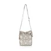 Zellia 25096 Rimini 2  bézs-arany női oldaltáska, bucket bag 23 x 19,5 x 7,5 cm