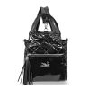 Zellia 24131 fekete lakk női hátizsák 29 x 26 x 14 cm