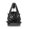 Zellia 24131 fekete lakk női hátizsák 29 x 26 x 14 cm