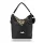 Zellia 17008 fekete ocelot mintás válltáska 36 x 34 x 14 cm
