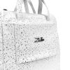 Zellia Zlb245 fehér-ezüst női hátizsák 38 x 35 x 10 cm