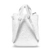 Zellia Zlb245 fehér-ezüst női hátizsák 38 x 35 x 10 cm