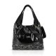 Zellia ZLB276 Lustre fekete lakk női válltáska 32 x 26 x 13 cm