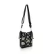 Zellia 25096 Strus fekete-arany oldaltáska, bucket bag 23 x 19,5 x 7,5 cm