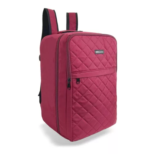 Zellia piros WizzAir Ryanair kézipoggyász hátizsák  Hz-104 - steppelt - vízlepergetős  40 X 25 X 20 Cm