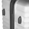 Peterson ezüst színű, keményfalú bőrönd 55 × 38 × 23 cm
