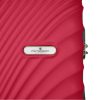 Peterson piros színű, keményfalú bőrönd 67 × 44 × 26 cm