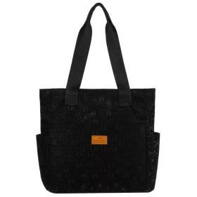   Rovicky R-Tz-01-2417 Black W07 fekete állat mintás shopper táska 30 x 28 x 15 cm