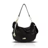 Zellia 26076 fekete női hobo válltáska 40 x 35 x 10 cm