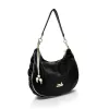 Zellia 26076 fekete női hobo válltáska 40 x 35 x 10 cm
