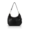 Zellia 26076 fekete női hobo válltáska 40 x 35 x 10 cm