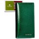 Peterson Ptn 421431-Dsl-6174 női zöld, bőr pénztárca 19 x 10 x 2,5 cm