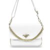 Zellia fehér-arany női oldaltáska, crossbody 25 x 16 cm