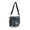 Zellia Zlb12 női sötét kék-ezüst oldaltáska 25 x 23 x 11 cm