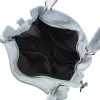 Zellia Zlb393 babakék női velúr válltáska 30 x 29 x 12 cm