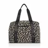 Zellia 24128 Pantera párduc mintás fekete-taupe női sporttáska, gymbag 40 × 30 × 19 cm