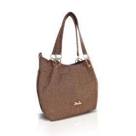   Zellia Zlb475 Shimmer barna női válltáska 34 × 29 × 14 cm