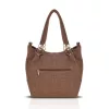 Zellia Zlb475 Shimmer barna női válltáska 34 × 29 × 14 cm