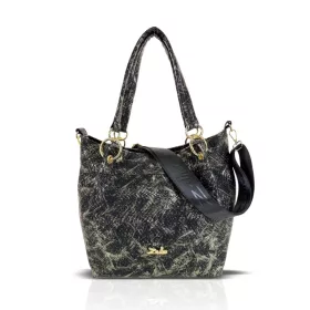   Zellia Zlb475 Lustre fekete női válltáska, oldaltáska 34 x 29 x 14 cm