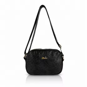   Zellia Zlb172 Mesh fekete női oldaltáska 26 x 18,5 x 5,5 cm