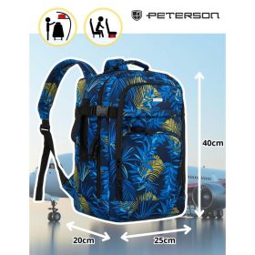   Peterson WizzAir Ryanair kabin méretű hátizsák - PTN PP-TOK-P-6791 Print-2   40 x 25 x 20 cm