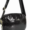 Zellia Zlb172 Mozaik fekete lakk női oldaltáska 26 x 18,5 x 5,5 cm