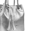 Zellia C200 ezüst női válltáska 33,5 x 28 x 12 cm 