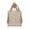 Zellia 25180 Pantera bézs-taupe párduc mintás női kézitáska, hátizsák 33 x 32,5 x 15 cm