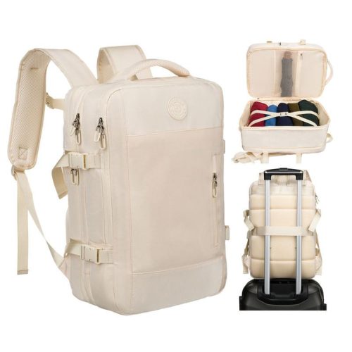 Peterson Ptn 24421-6170  több funkciós bézs hátitáska, utazótáska 45 X 30 X 25 cm