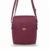 Zellia ZVN22004 bordó női oldaltáska, crossbody 21 x 18 x 6 cm