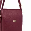 Zellia ZVN22004 bordó női oldaltáska, crossbody 21 x 18 x 6 cm