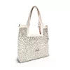 Zellia 26074 Pantera krém-taupe párduc mintás női válltáska 37 × 36 × 13 cm