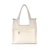 Zellia 26074 Pantera krém-taupe párduc mintás női válltáska 37 × 36 × 13 cm