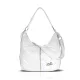 Zellia 23069 fehér-arany steppelt hobó női válltáska 32 x 29 x 8,5 cm