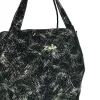 Zellia Zlb324 Lustre fekete-arany absztrakt mintás női kézitáska 27 × 25 × 14 cm