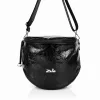 Zellia Zlb12 fekete női patkótáska 34 x 29 x 14 cm