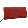 Peterson piros női bőr pénztárca RFID védelemmel 18,5×10 cm