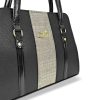 Zellia 24174 fekete-arany női válltáska, crossbody 35 x 27 x 10 cm