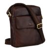 Peterson Férfi Bőr Oldaltáska Ptn 719-Opu-4734 Brown - Barna