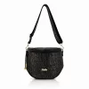 Zellia Zlb12 Shimmer fekete női patkótáska, oldaltáska 34 x 29 x 14 cm
