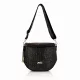 Zellia Zlb12 Shimmer fekete női patkótáska, oldaltáska 34 x 29 x 14 cm